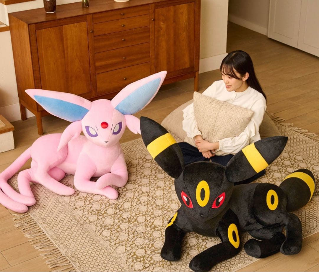 新品未使用 等身大ブラッキー 寝そべり ぬいぐるみ