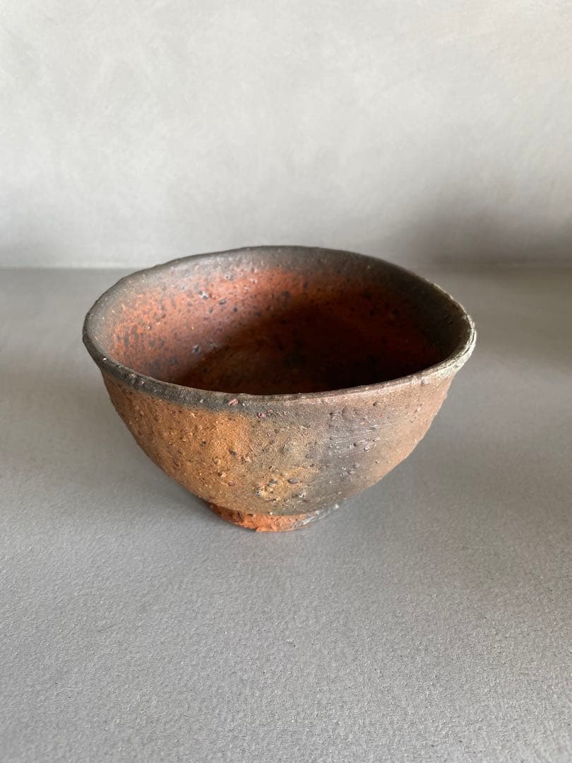 森岡成好 焼締茶碗 南蛮焼締 焼締 抹茶茶碗 小服茶碗 旅茶碗 茶道 茶道具