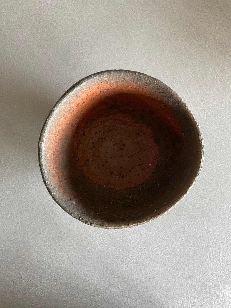 森岡成好 焼締茶碗 南蛮焼締 焼締 抹茶茶碗 小服茶碗 旅茶碗 茶道 茶道具