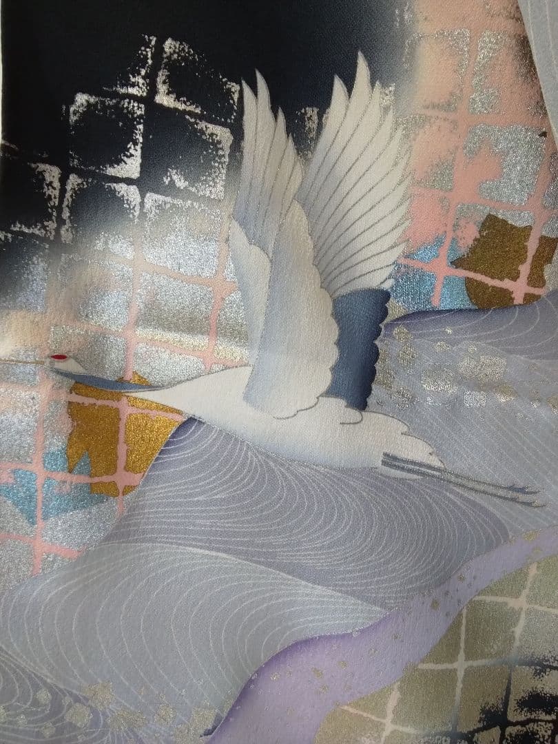 振袖フルセット、正絹古典柄成人式、重ね衿帯揚げ帯締め、西陣袋帯襦袢