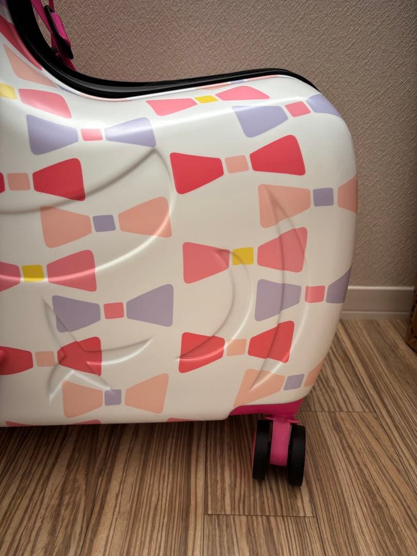 NORICCO 子供が乗れるキッズキャリー　スイートリボン