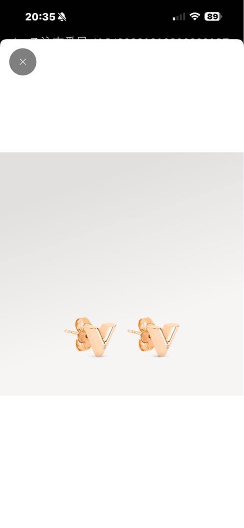 ルイヴィトン　スタッズピアス