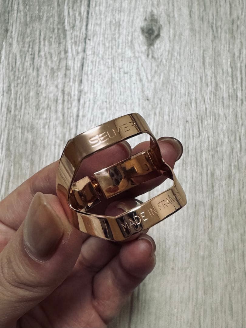 SELMER アルトサックス　リガチャー ピンクゴールド