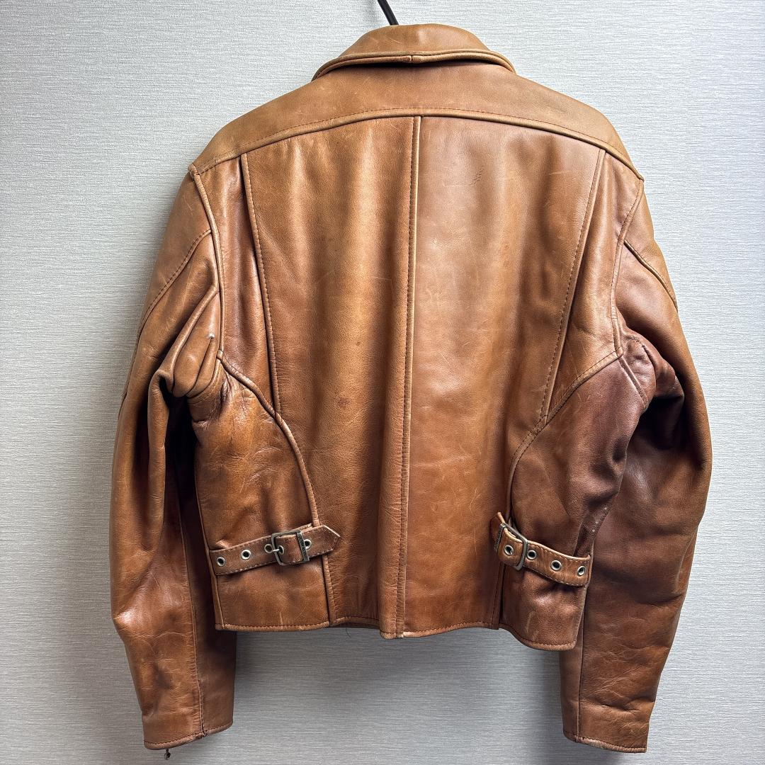 高級 A2 type シングルライダース ジャケット 36 BlueCross