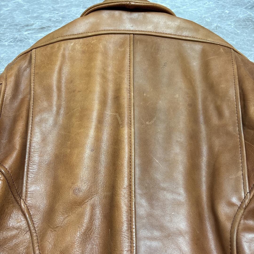 高級 A2 type シングルライダース ジャケット 36 BlueCross