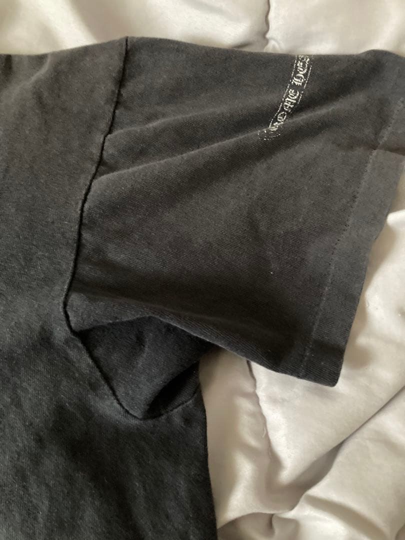 クロムハーツ ブラックTシャツバックスクロールロゴ