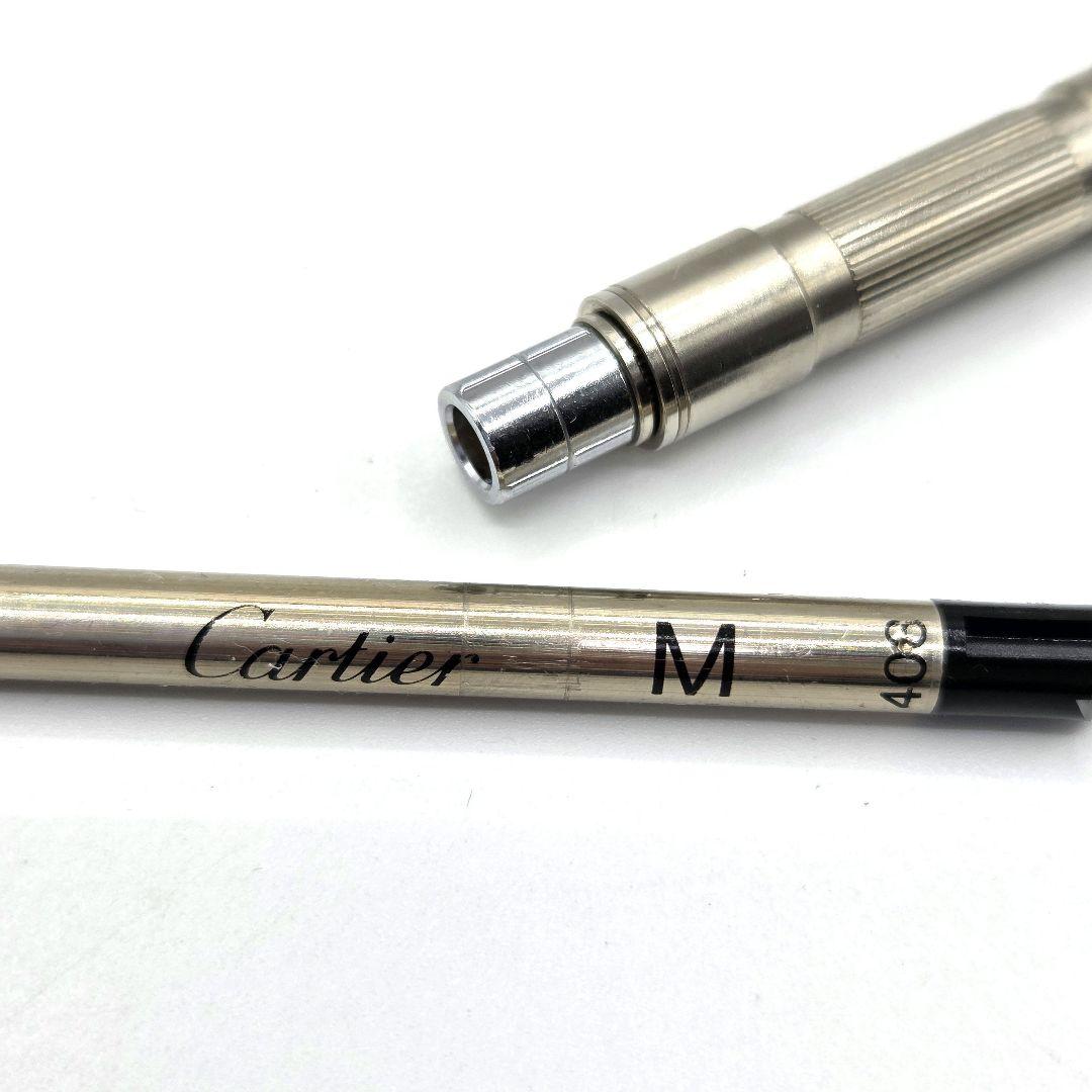 Cartier ボールペン ブラックコンポジット ゴールドプレイテッド ゴドロン