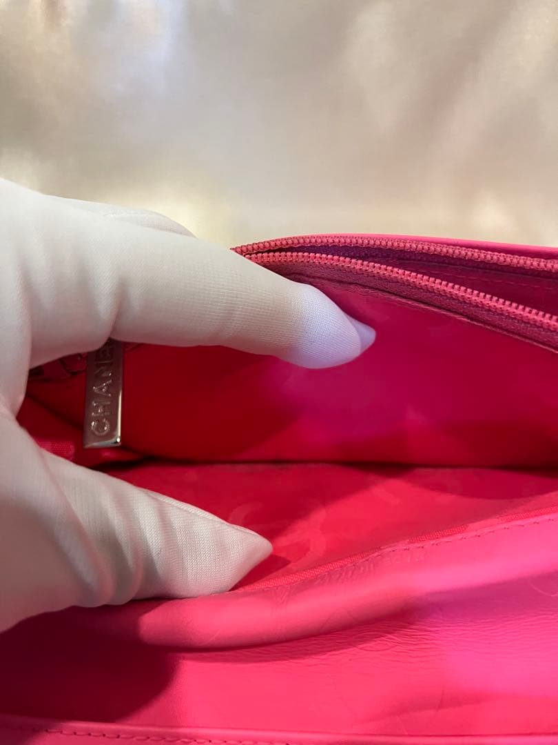 CHANEL カンボンライン　二つ折り長財布　正規品　リペア