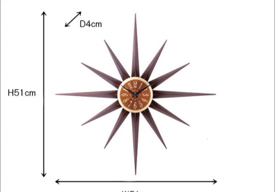 AGULHA アグリア CL-7541BN インターフォルム ウォールクロック