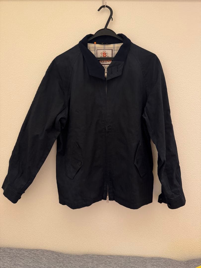 バラクータ　メンズL ジャケット　ブルゾン　コットン100ブラック　黒　アウター