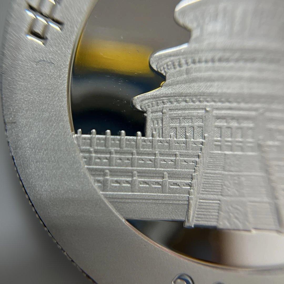 【純銀】2018年パンダ銀貨　10元　カプセル付き③