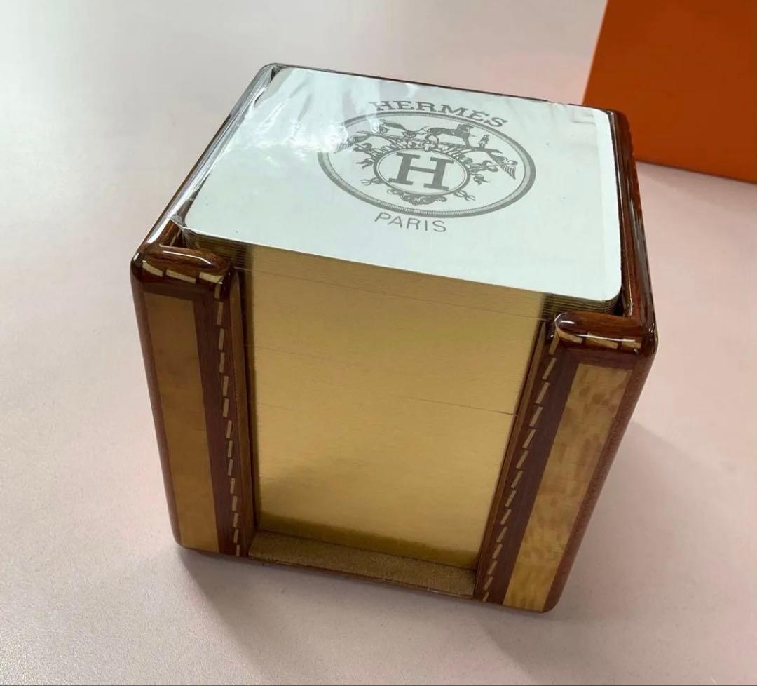 エルメス ウッド ヴィンテージ メモブロックホルダー メモ