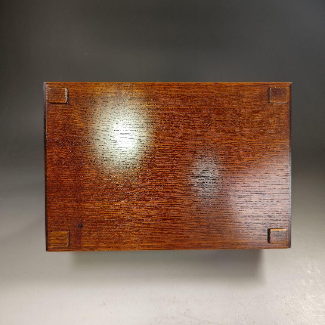 ウ290 莨盆『上杉満樹作』『鵬雲斎好写　手座眉透煙草盆　共箱』茶道具　漆塗