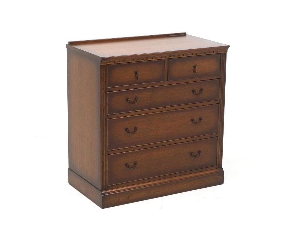 展示品　上坂木材　オーク材　ブルックス　4段　チェスト　整理箪笥　キャビネット