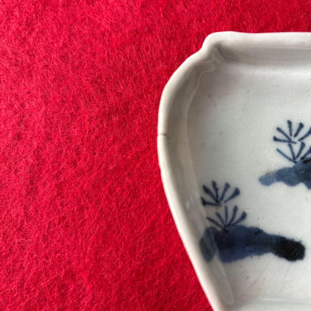 古伊万里　スギナ文　壺型　豆皿　大珍品