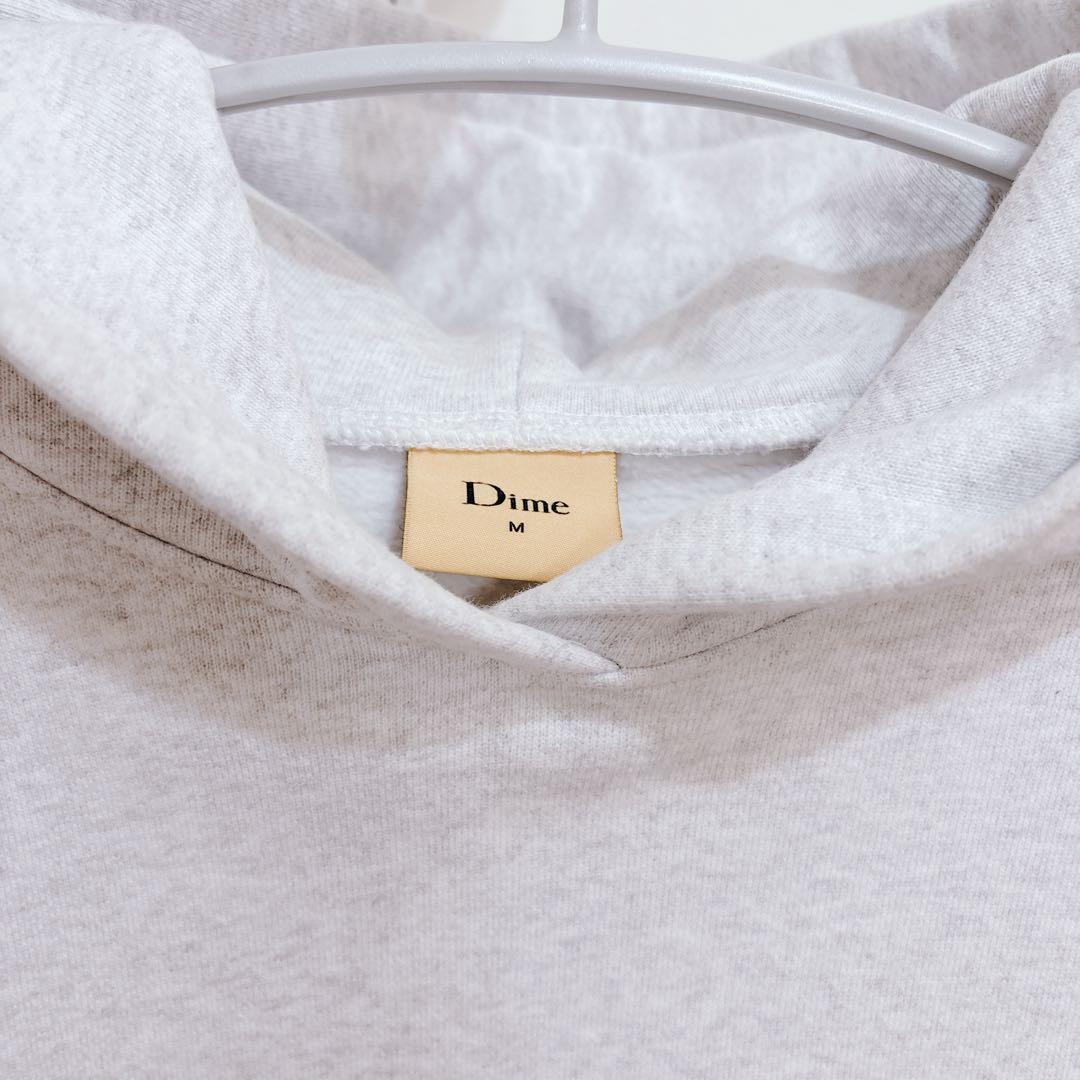 Dime Small Logo Hoodie パーカー グレー ライトグレー M