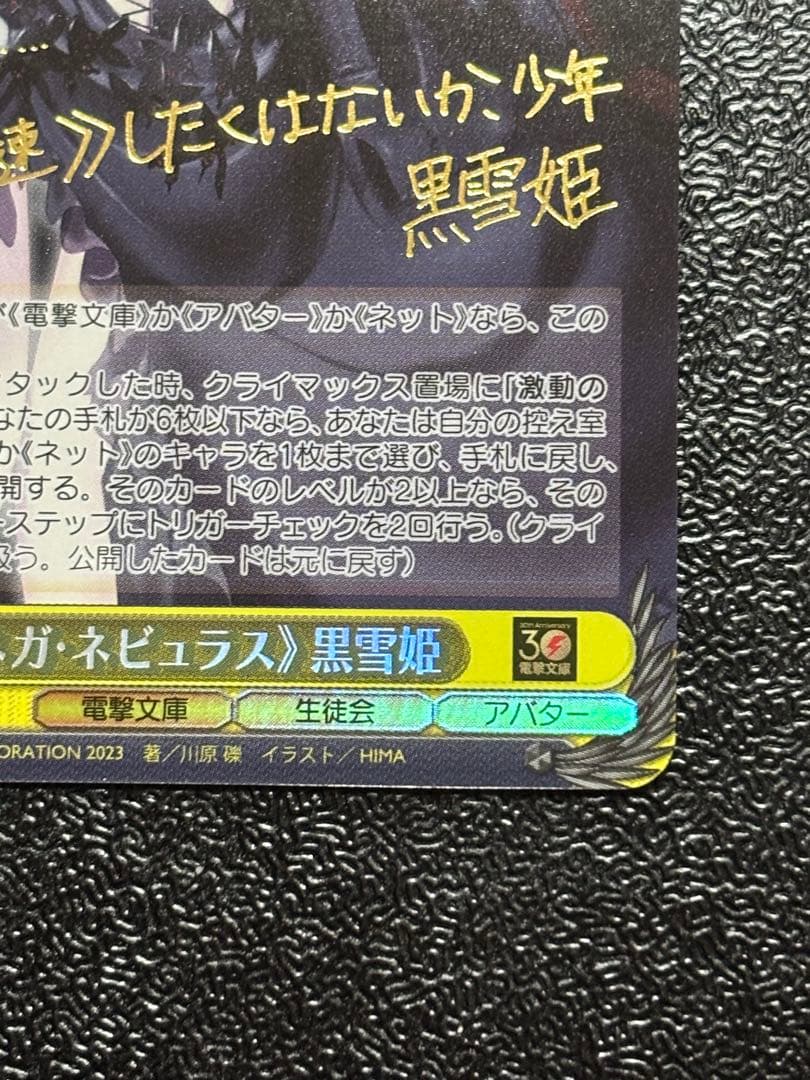 ヴァイス　ネガネビュラス　黒雪姫　ネガ・ネビュラス　電撃文庫　SP サイン