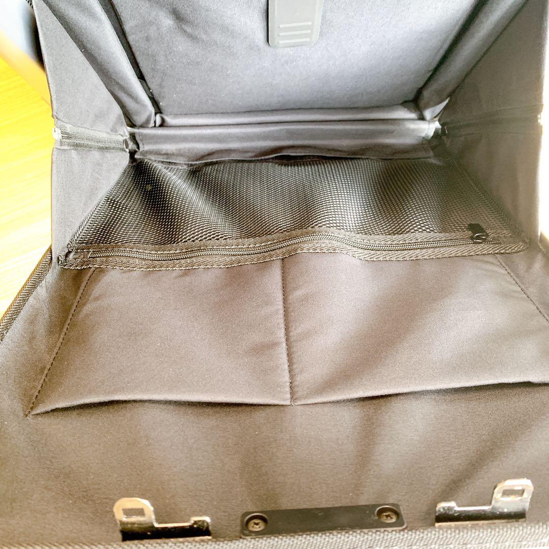 高機能‼️ スーツケース ストッパー付　シルバー フロントオープン　Mサイズ