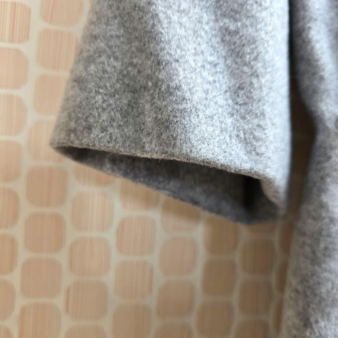 ☆23区☆ウールカシミヤ/ビーバー チェスター コート/ライトグレー36