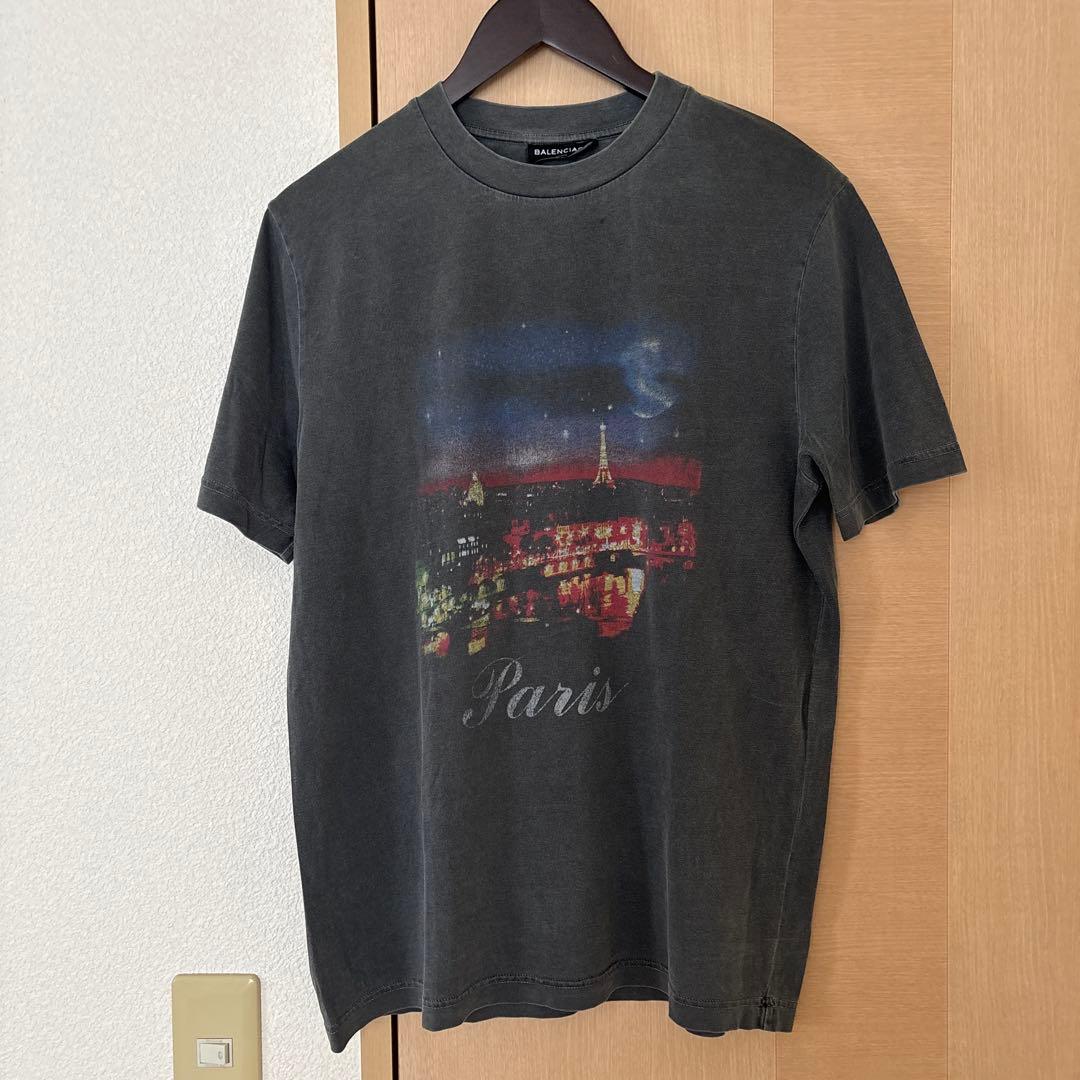 BALENCIAGA パリ風景 Tシャツ Sサイズ グレー