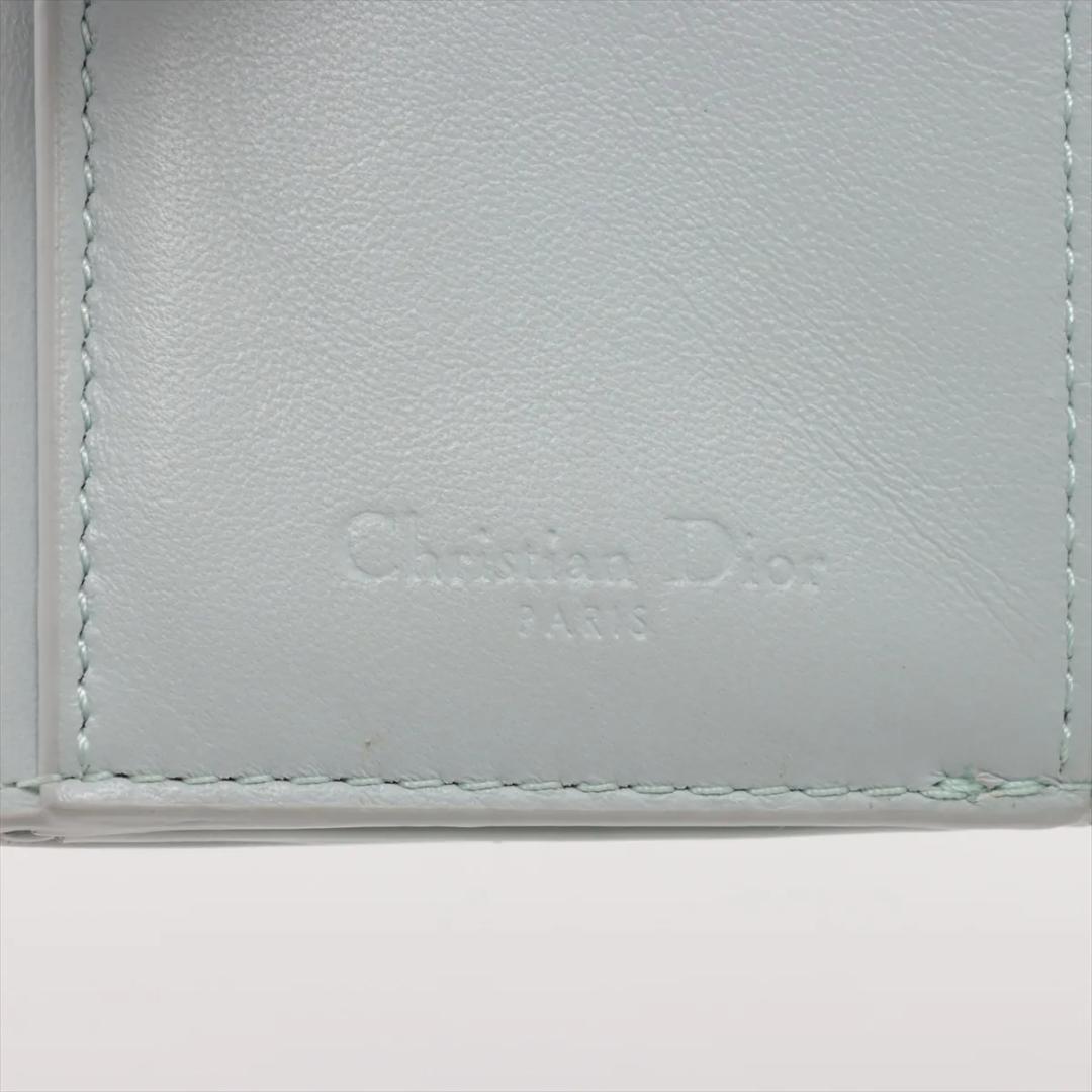 Dior 三つ折り財布 レディディオール カナージュ パテントレザー ディオール