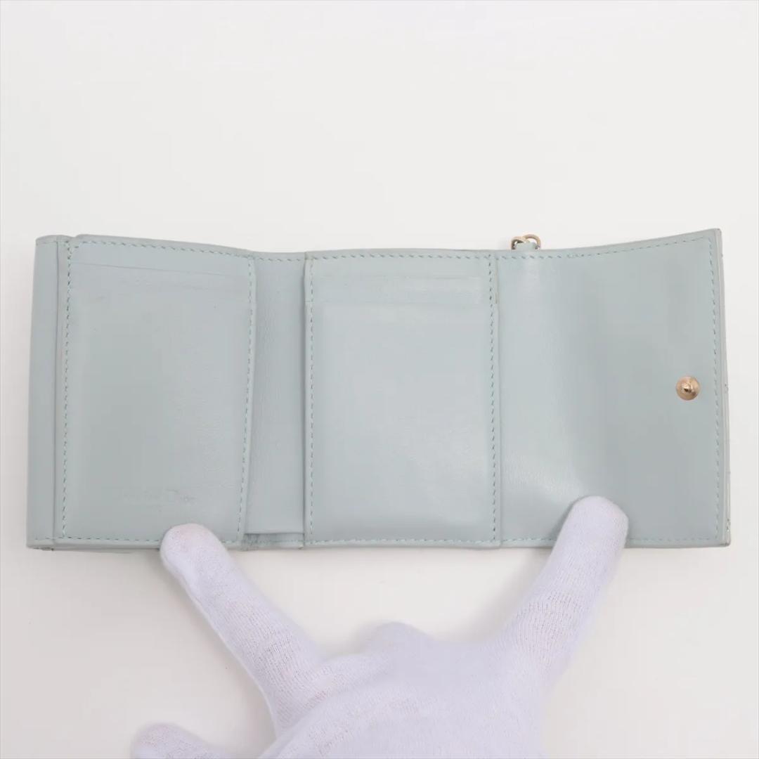Dior 三つ折り財布 レディディオール カナージュ パテントレザー ディオール