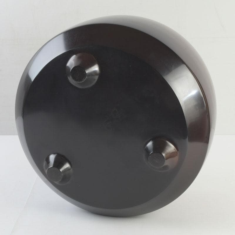 茶道具　鋳師　源斉造　鋳銅　面取風炉　共箱　V　9451A