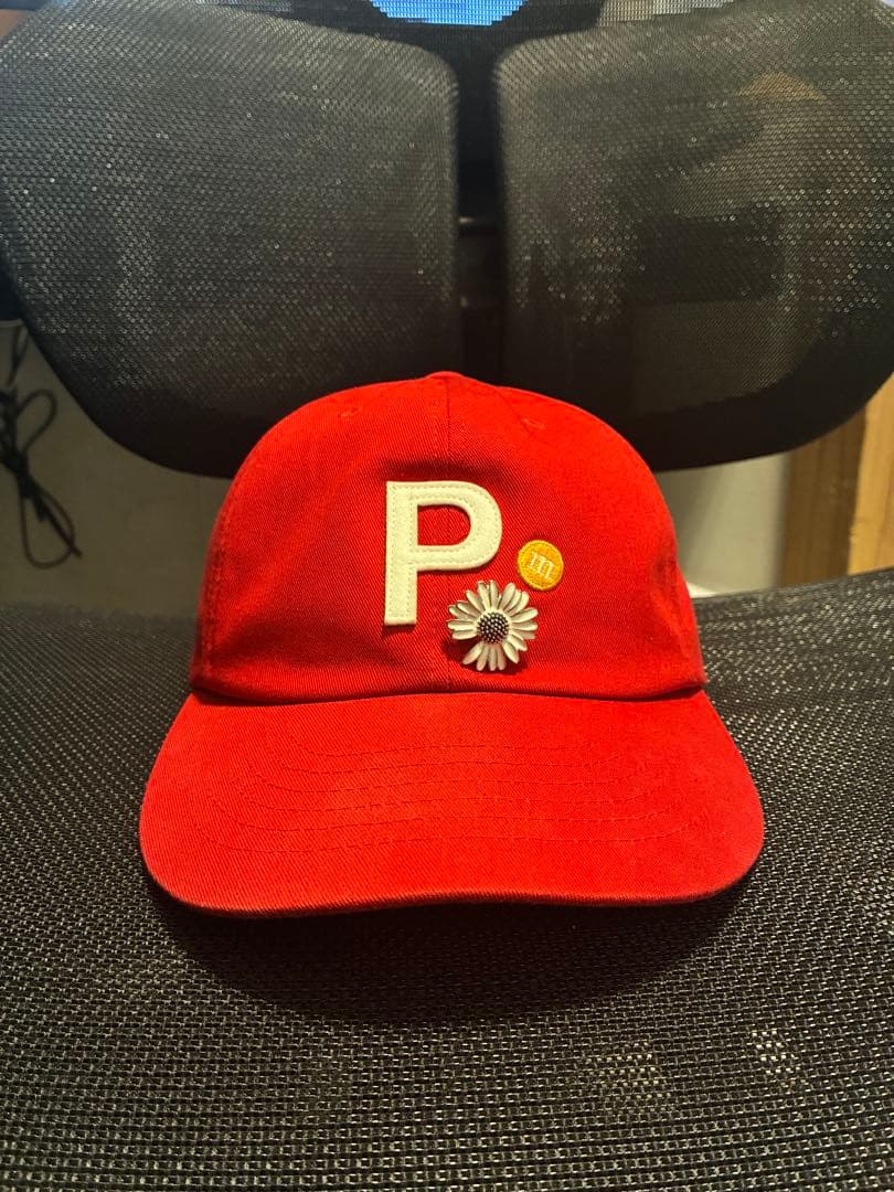 帽子 peaceminusone BALL CAP #1 RED