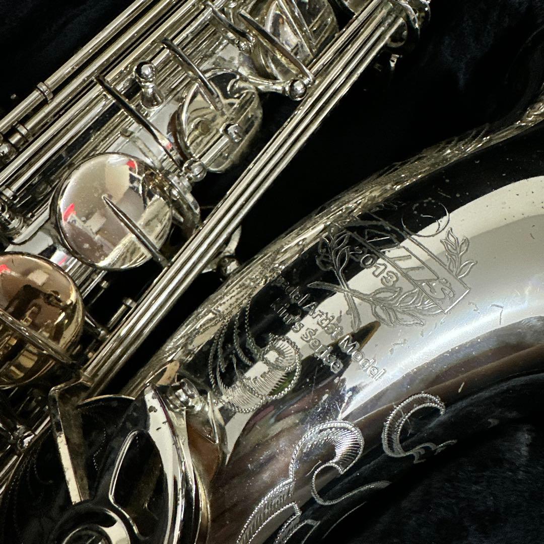 激レア!!! KIMS テナーサックス 管楽器 シルバー 彫刻 ケース付属