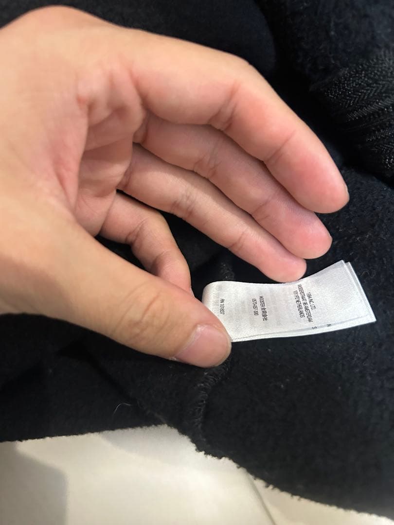 Supreme ブラック ジップアップパーカー