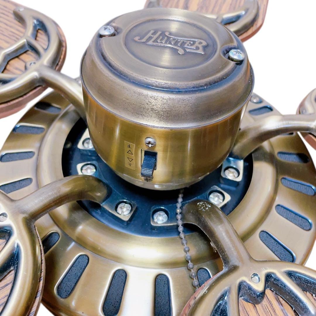 【ライダーマン】シーリングファン 5枚 羽根 木製 ブラウン 茶