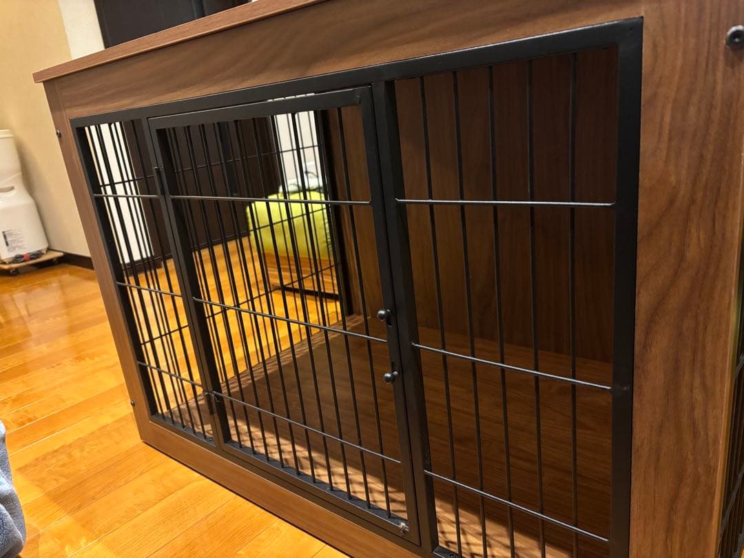犬用ケージ 木製/金属製 2扉
