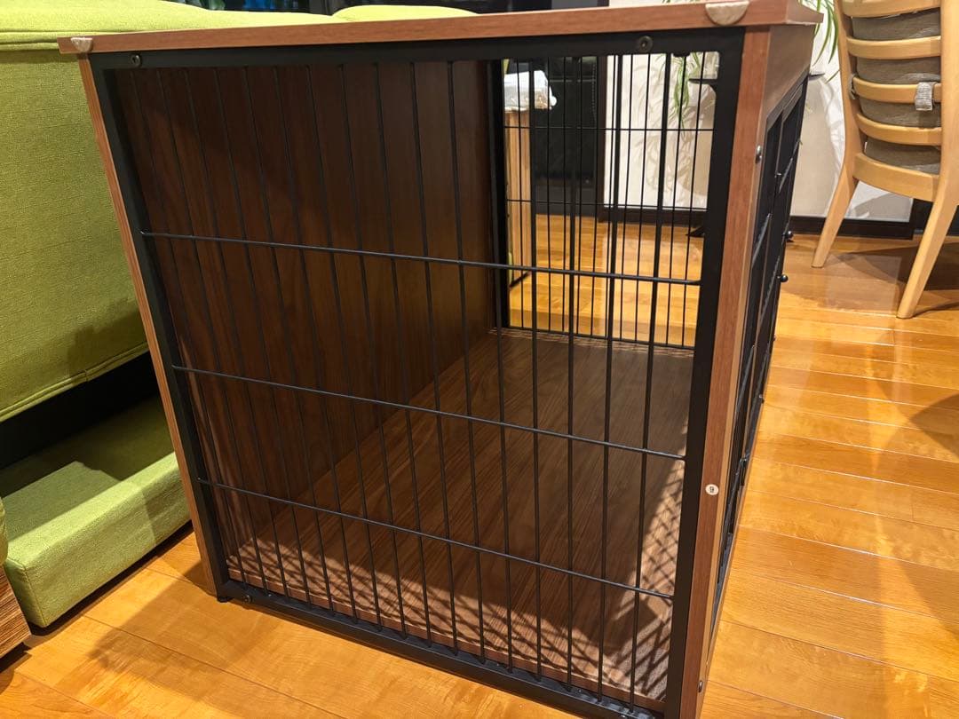 犬用ケージ 木製/金属製 2扉