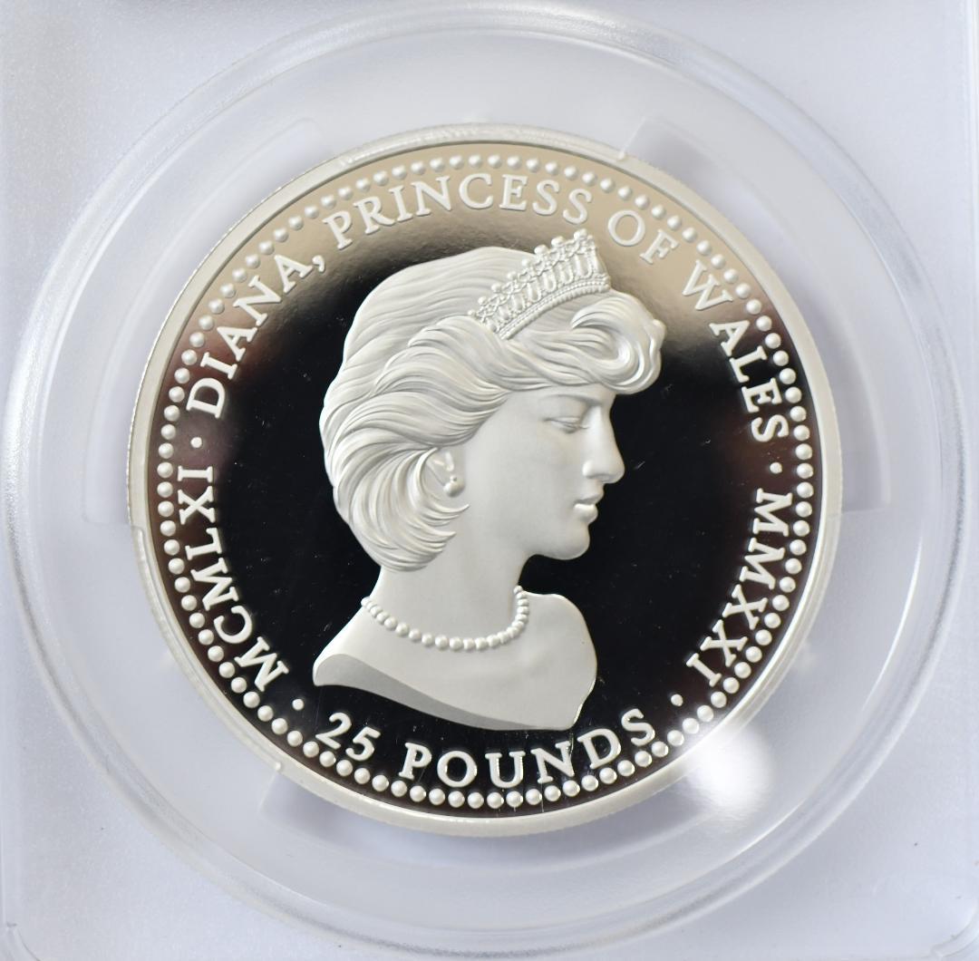 2021 アセンション島5オンス銀貨ダイアナ妃PCGS PR70DCAM FDI