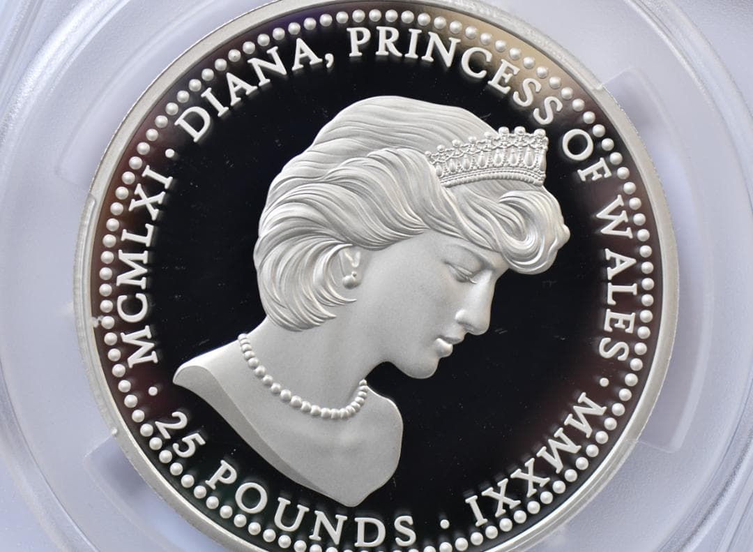 2021 アセンション島5オンス銀貨ダイアナ妃PCGS PR70DCAM FDI