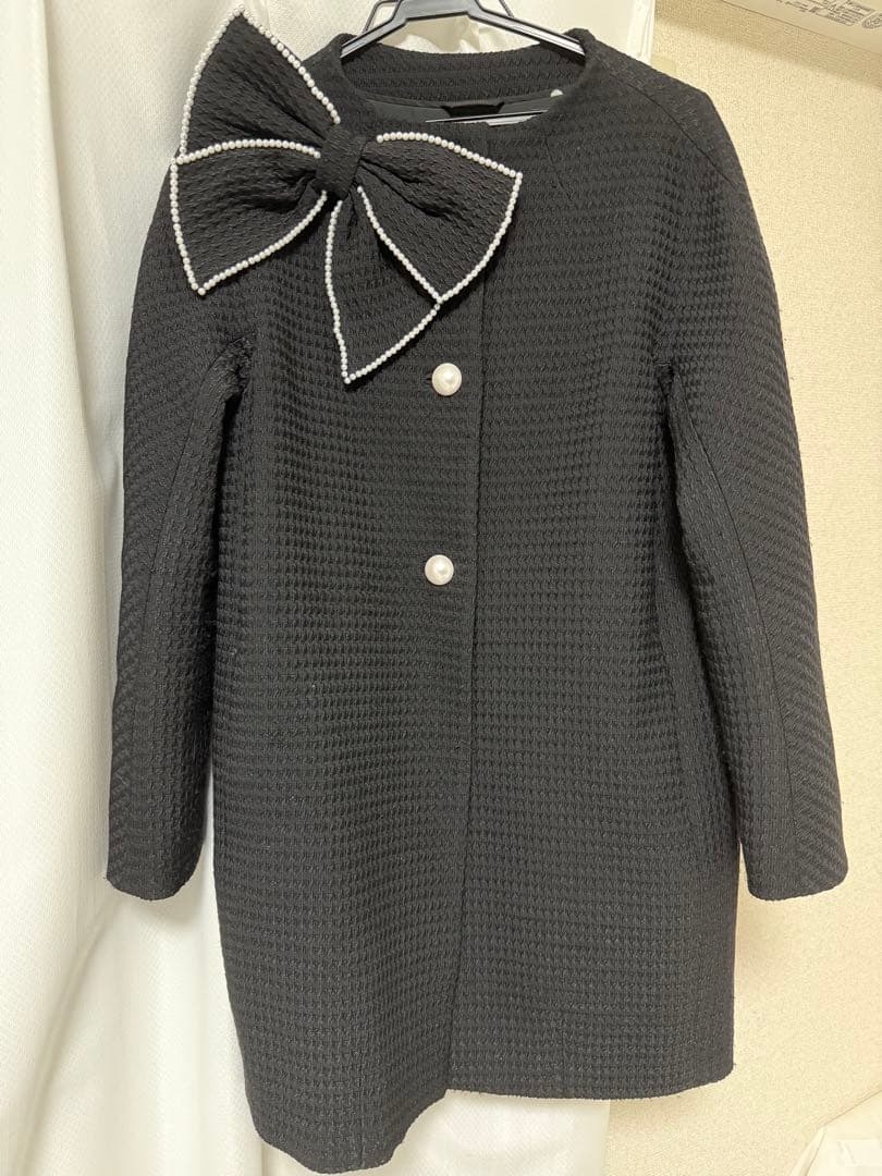 ケイトスペード　パールリボン　コート