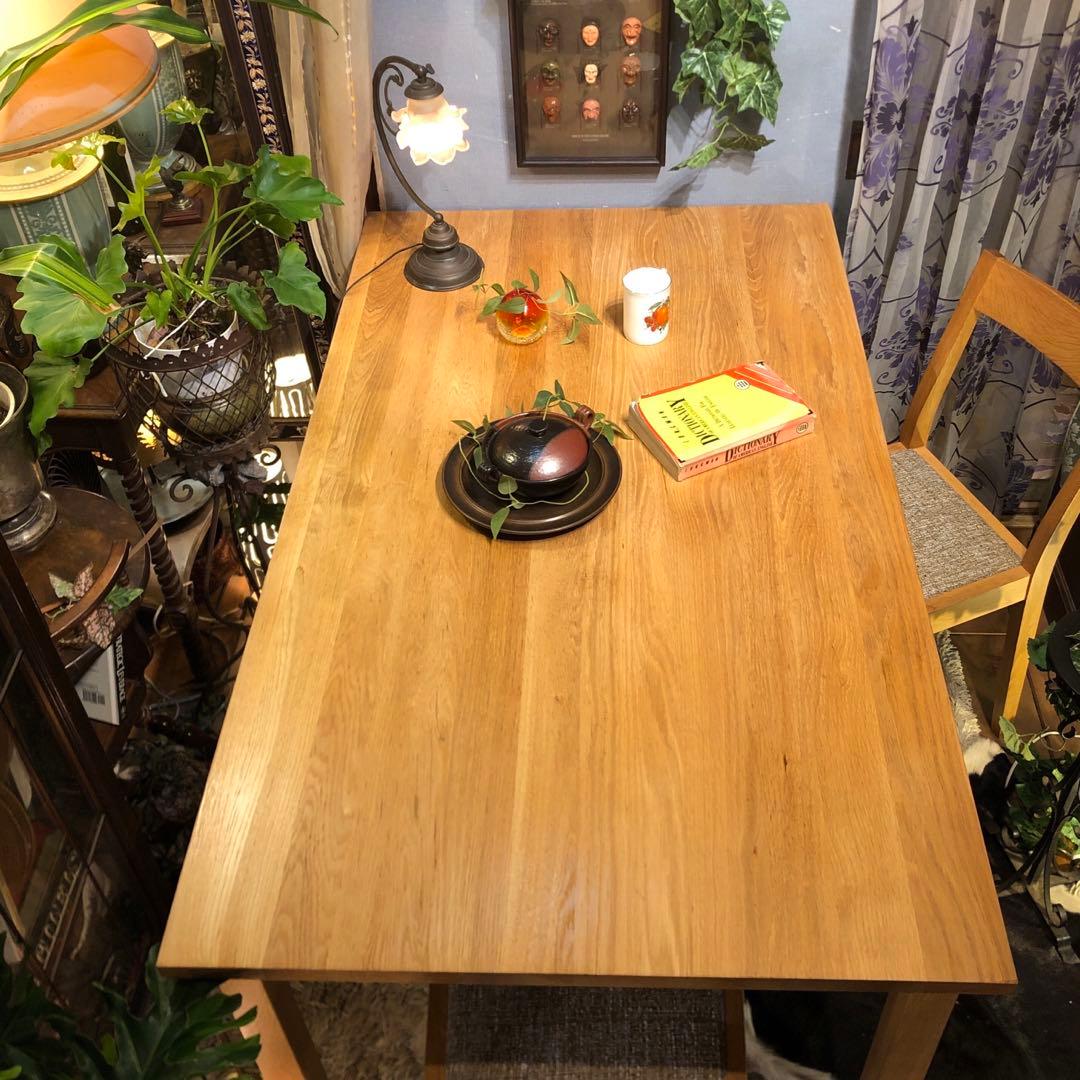 Sale 美品　無印良品　オークソリッド　ダイニングテーブル