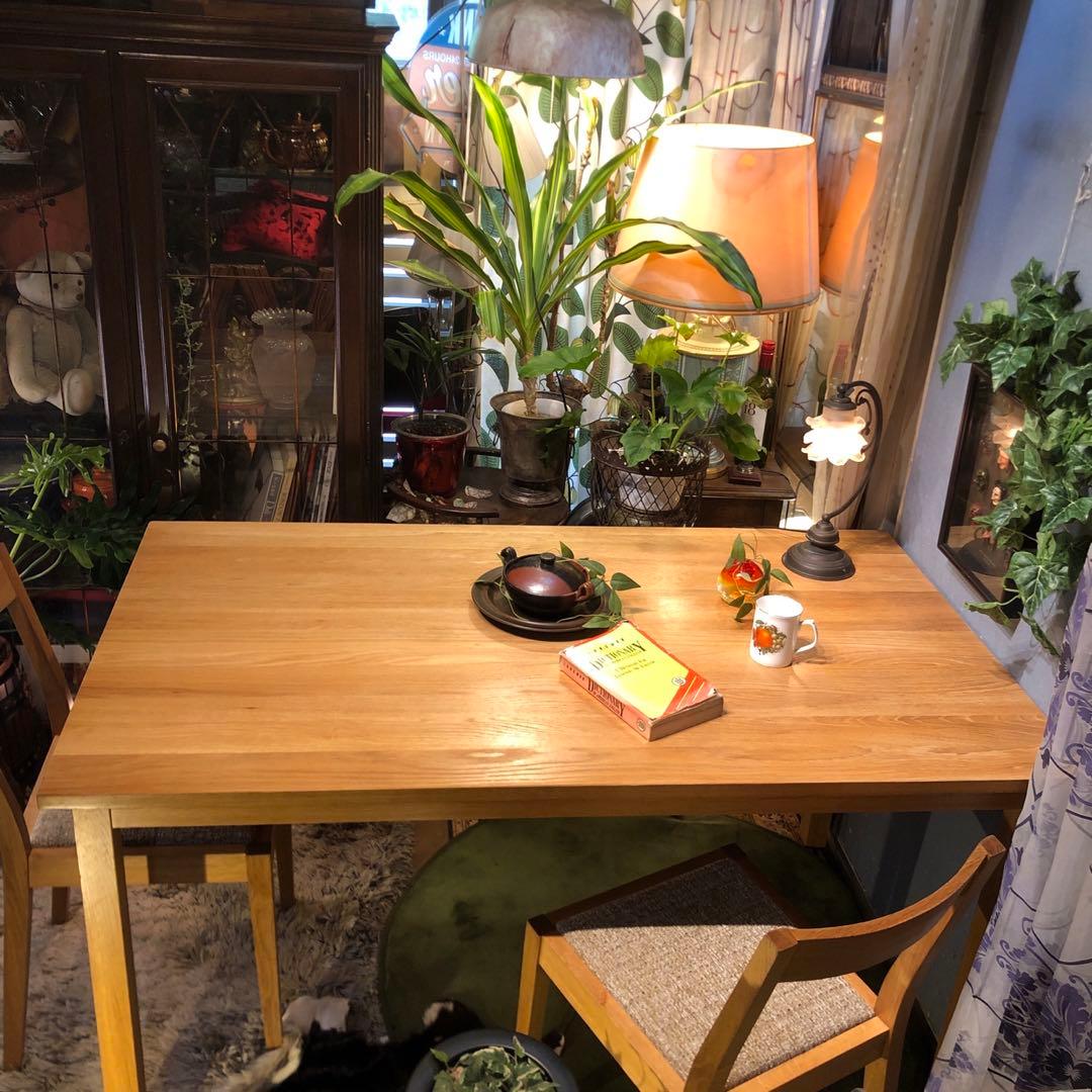 Sale 美品　無印良品　オークソリッド　ダイニングテーブル