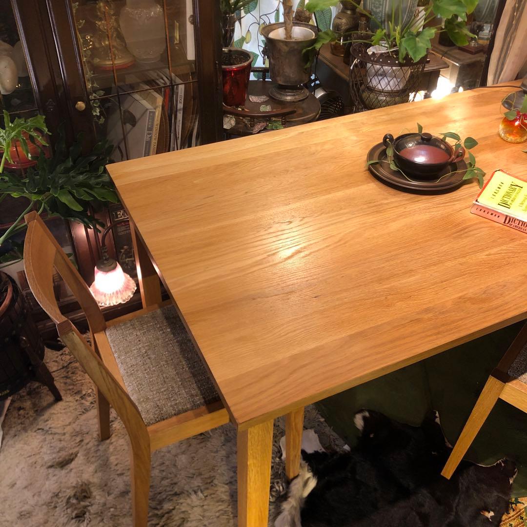 Sale 美品　無印良品　オークソリッド　ダイニングテーブル