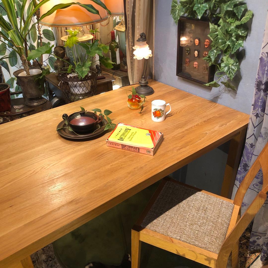 Sale 美品　無印良品　オークソリッド　ダイニングテーブル