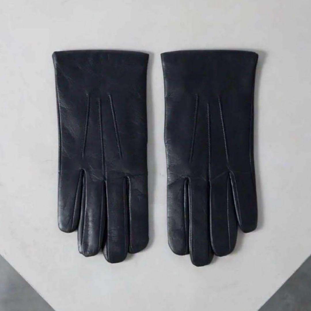 新品DENTSデンツ レザーグローブ 9 革手袋 カシミヤ