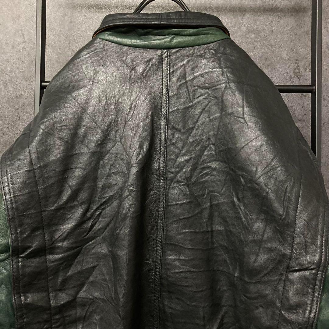 カナダ製《US古着》ヴィンテージ レザー ジャケット/ブルゾン メンズL-XL