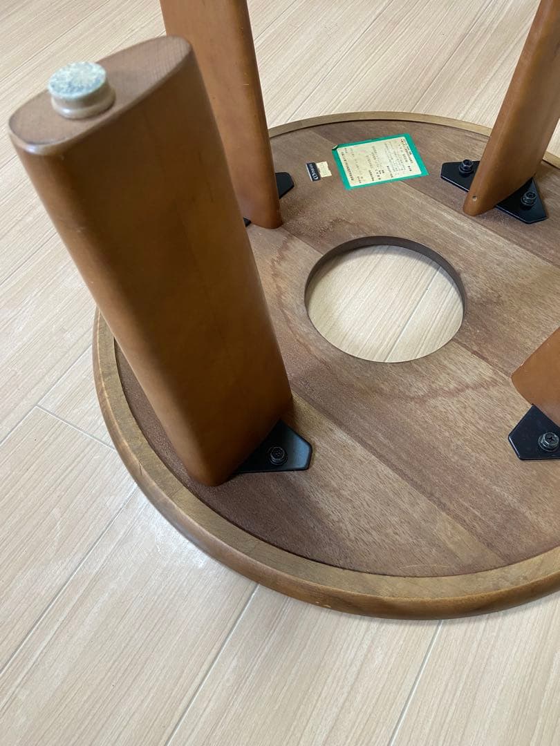 maruni マルニ木工　ちゃぶ台　ガラス　座卓　丸テーブル　円卓　サイド