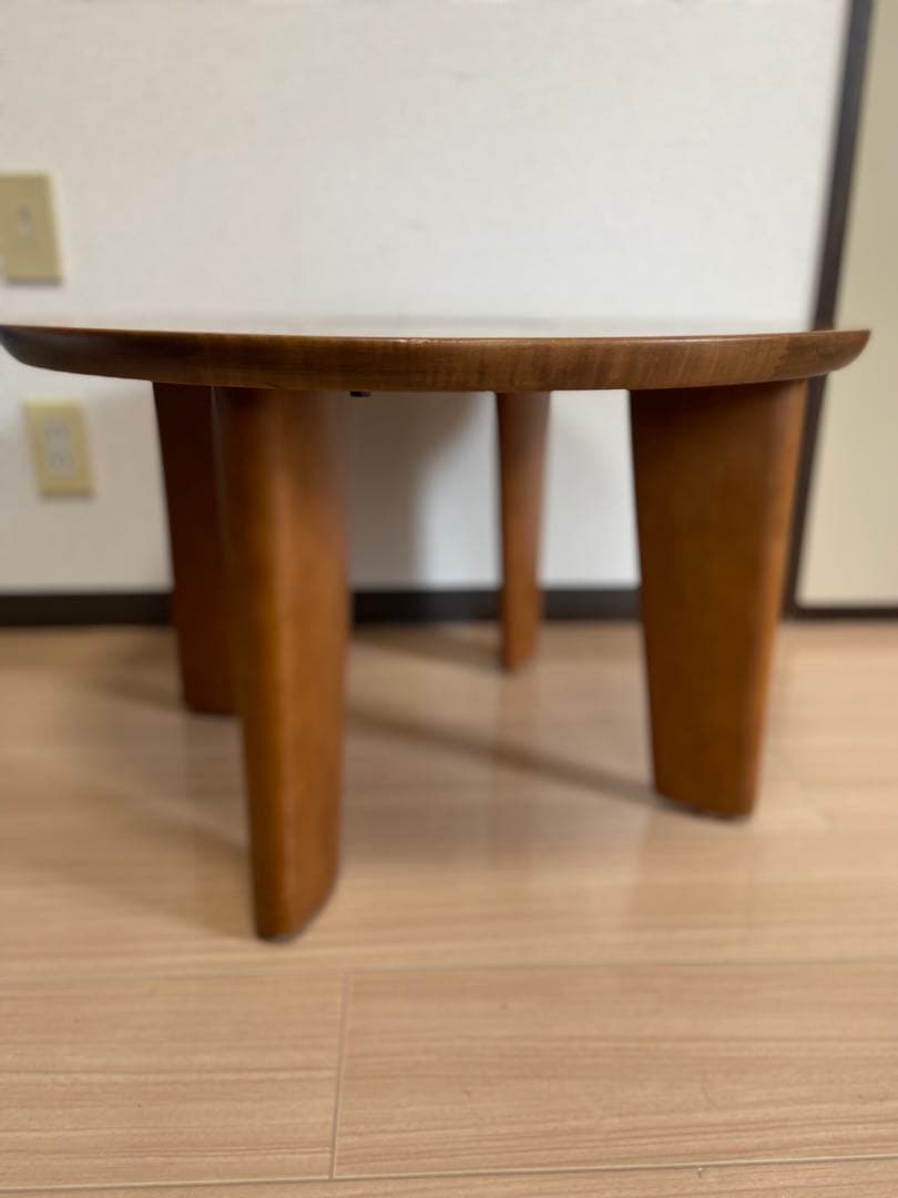 maruni マルニ木工　ちゃぶ台　ガラス　座卓　丸テーブル　円卓　サイド