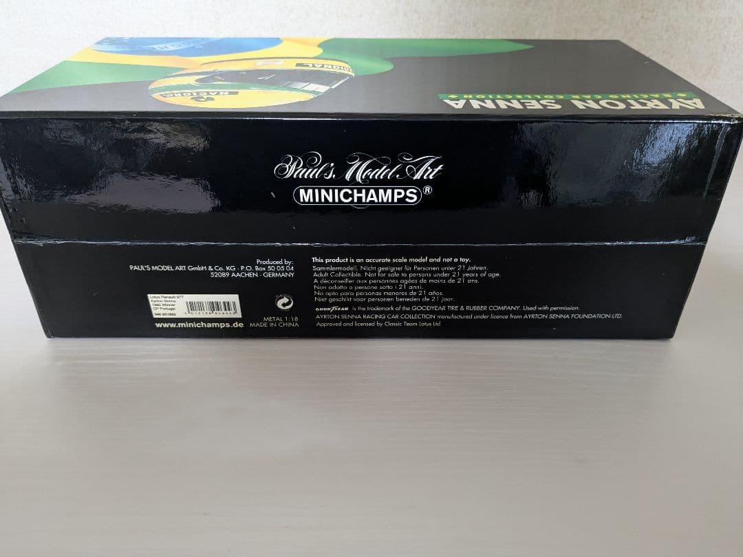 F1 MINICHAMPS 1/18 ロータスルノー97T アイルトン・セナ