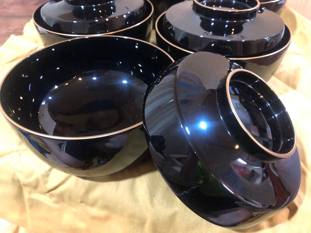 輪島屋善仁　輪島塗　お椀　蓋付き煮物碗