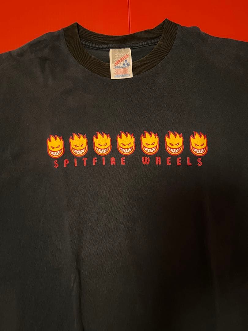 1980's spitfire wheels made in USA ブラックT