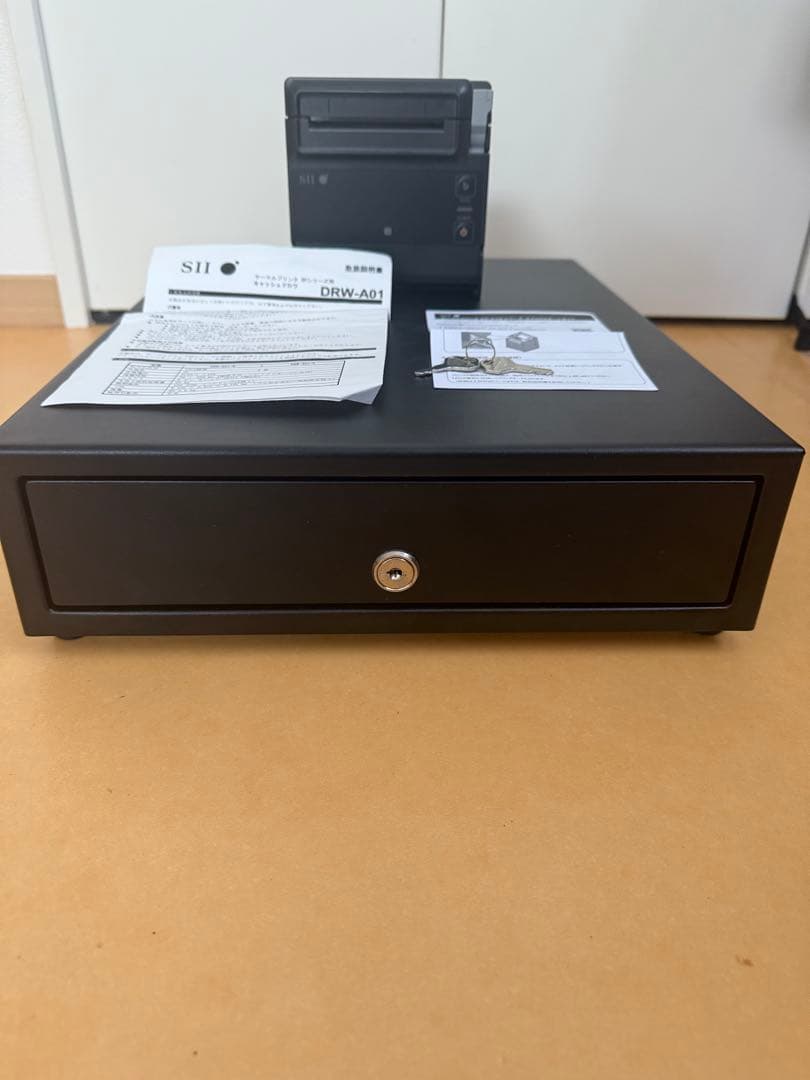 SII キャッシュドロア　DRW-A01 黒　プリンターRP-F10