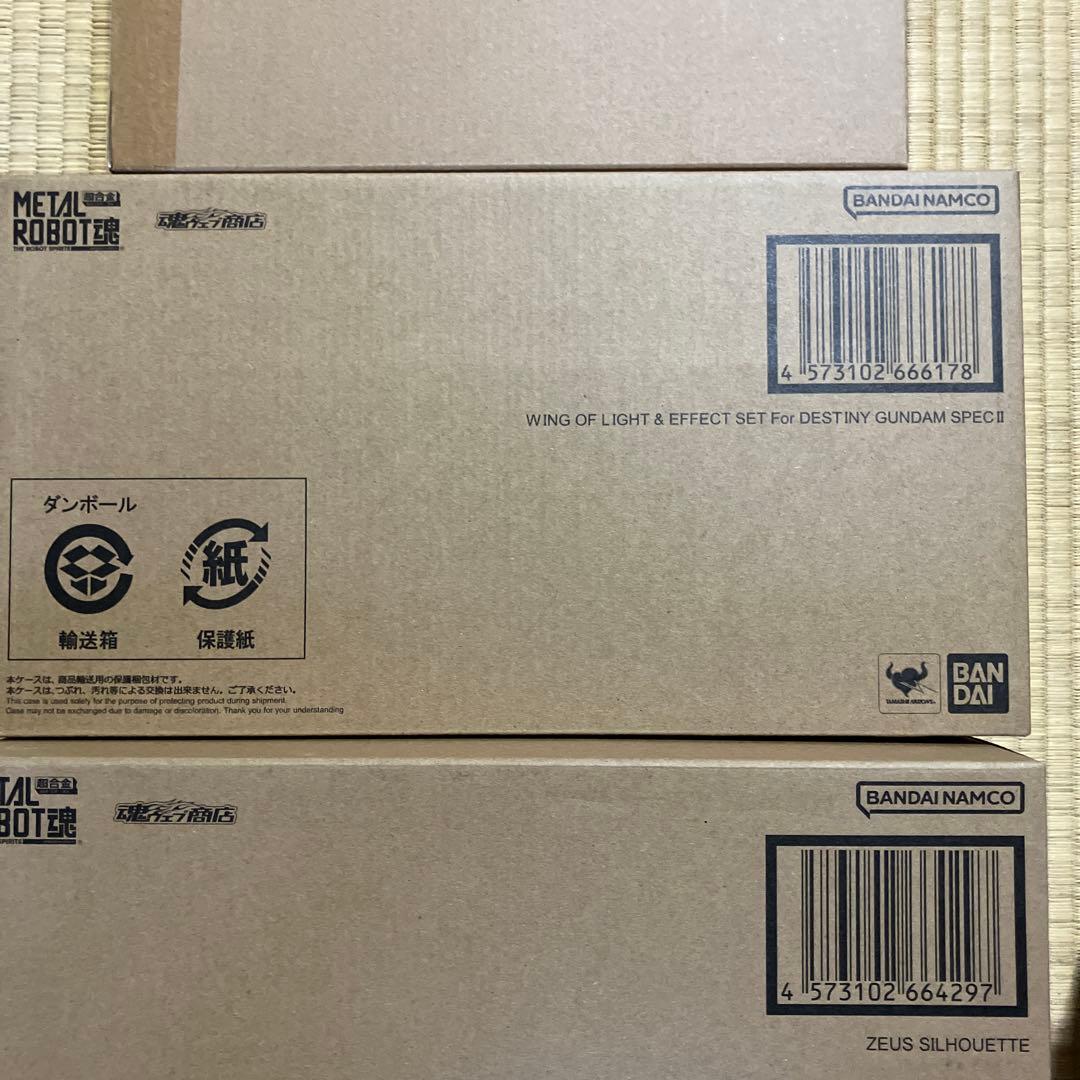 メタルロボット魂　デスティニーガンダムSPECⅡ、ゼウスシルエット、光の翼セット