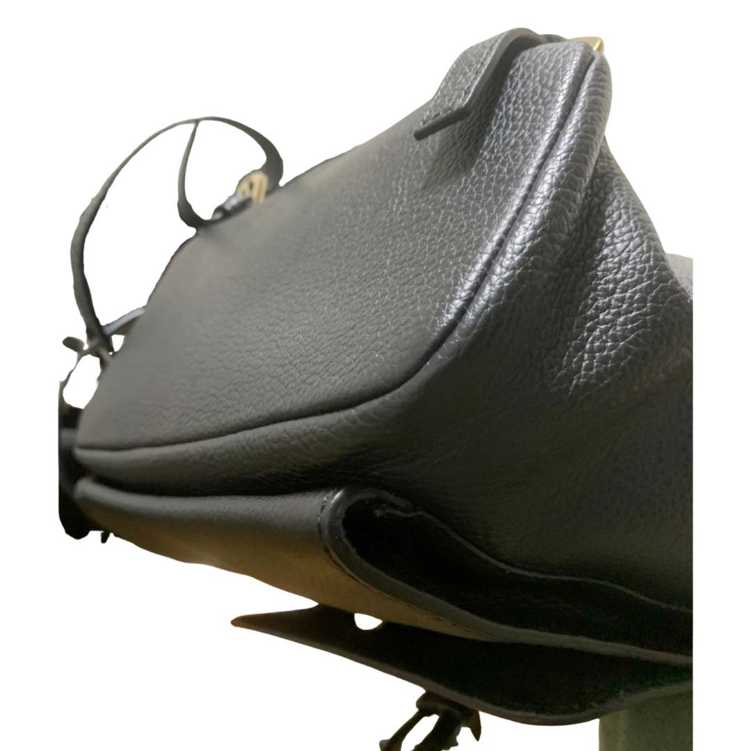 【極美品】FURLA 黒 レザー リュックサック バッグ